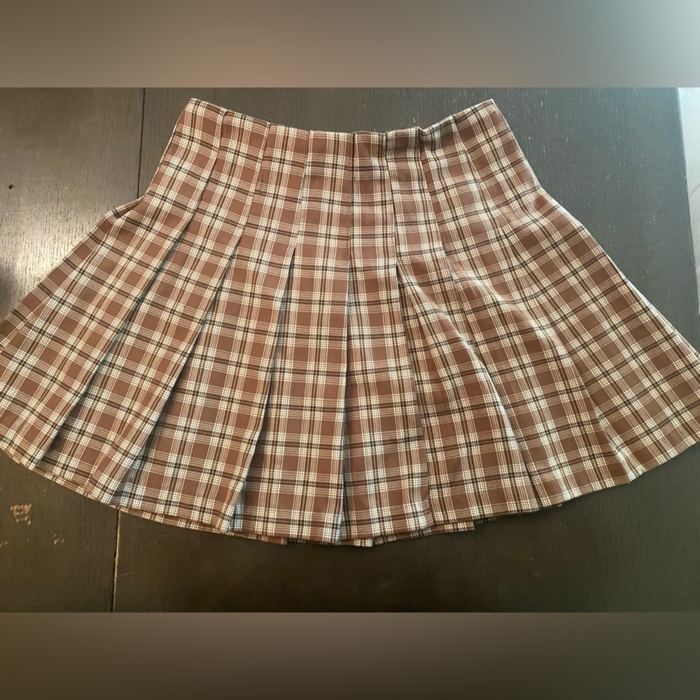 H&M plaid mini skirt